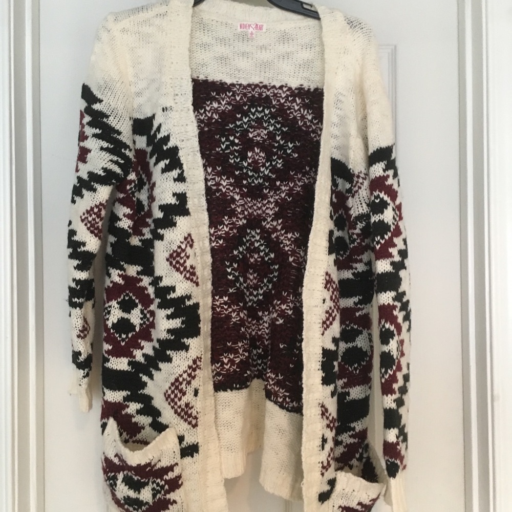 BP Open Aztec Sweater